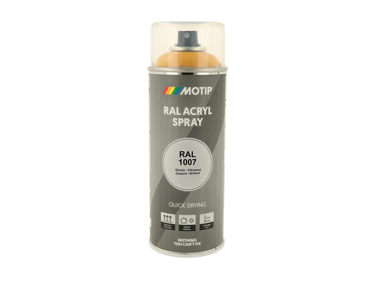 Motip RAL 1007 acryl lakspray hoogglans 0,4l narcissengeel