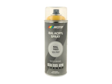 Motip RAL 1023 laque acrylique en spray brillant 0,4l jaune trafic