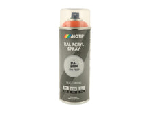 Motip RAL 2004 laque acrylique en spray brillant 0,4l orange pur