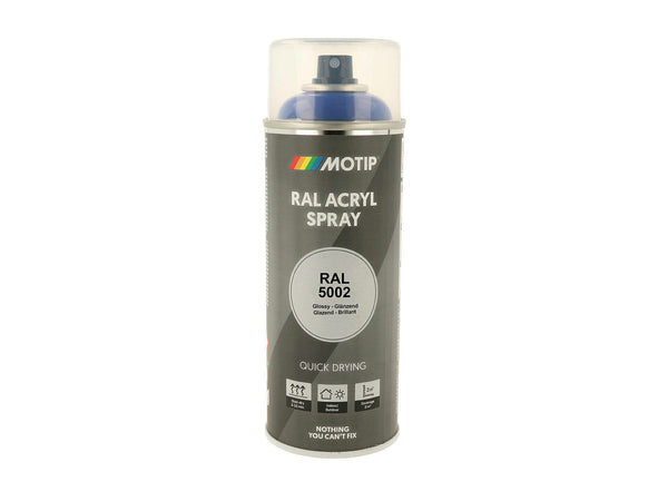 Motip RAL 5002 acryl lakspray hoogglans 0,4l ultramarijn blauw