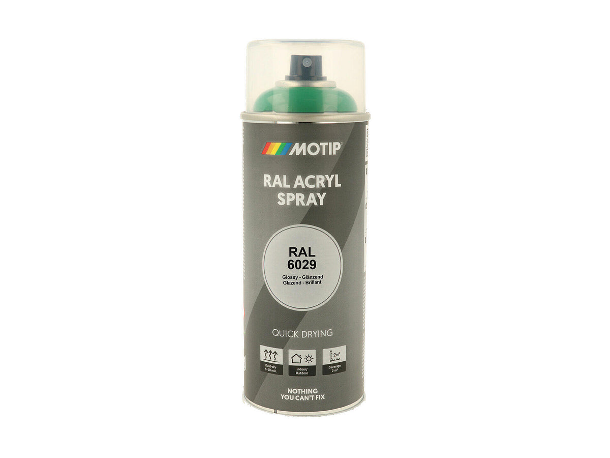 Motip RAL 6029 acryl lakspray hoogglans 0,4l mintgroen