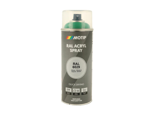 Motip RAL 6029 acryl lakspray hoogglans 0,4l mintgroen
