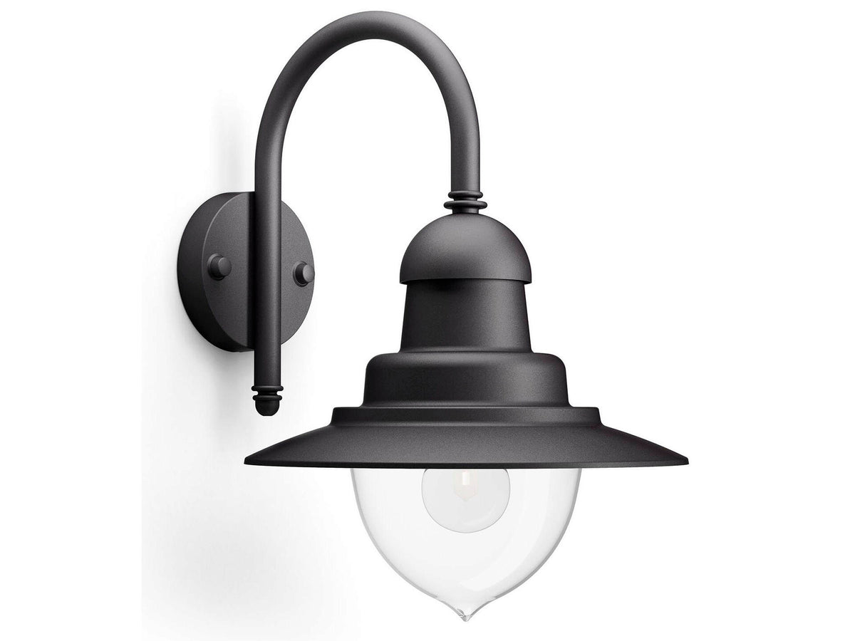 Philips Raindrop wandlamp E27 max. 60W zwart