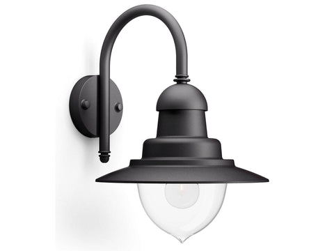 Philips Raindrop wandlamp E27 max. 60W zwart