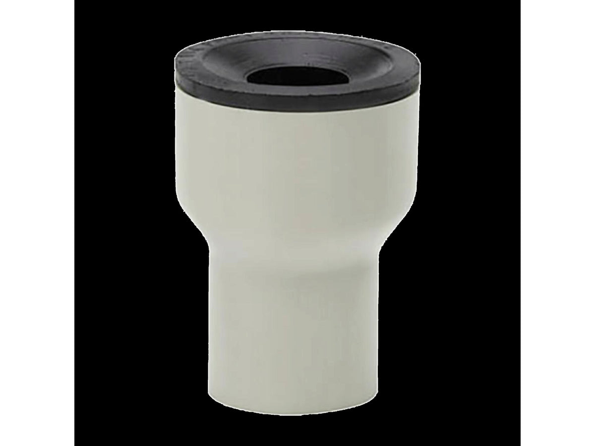 Saninstal Recht aansluitstuk 32mm PVC grijs