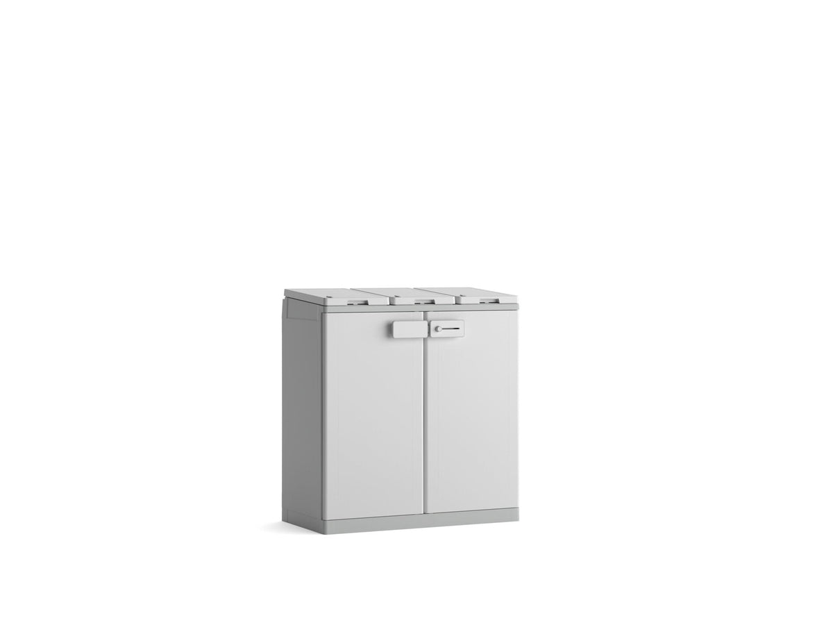 Keter Recyclo Premium opbergkast 87x45x101,2 cm lichtgrijs