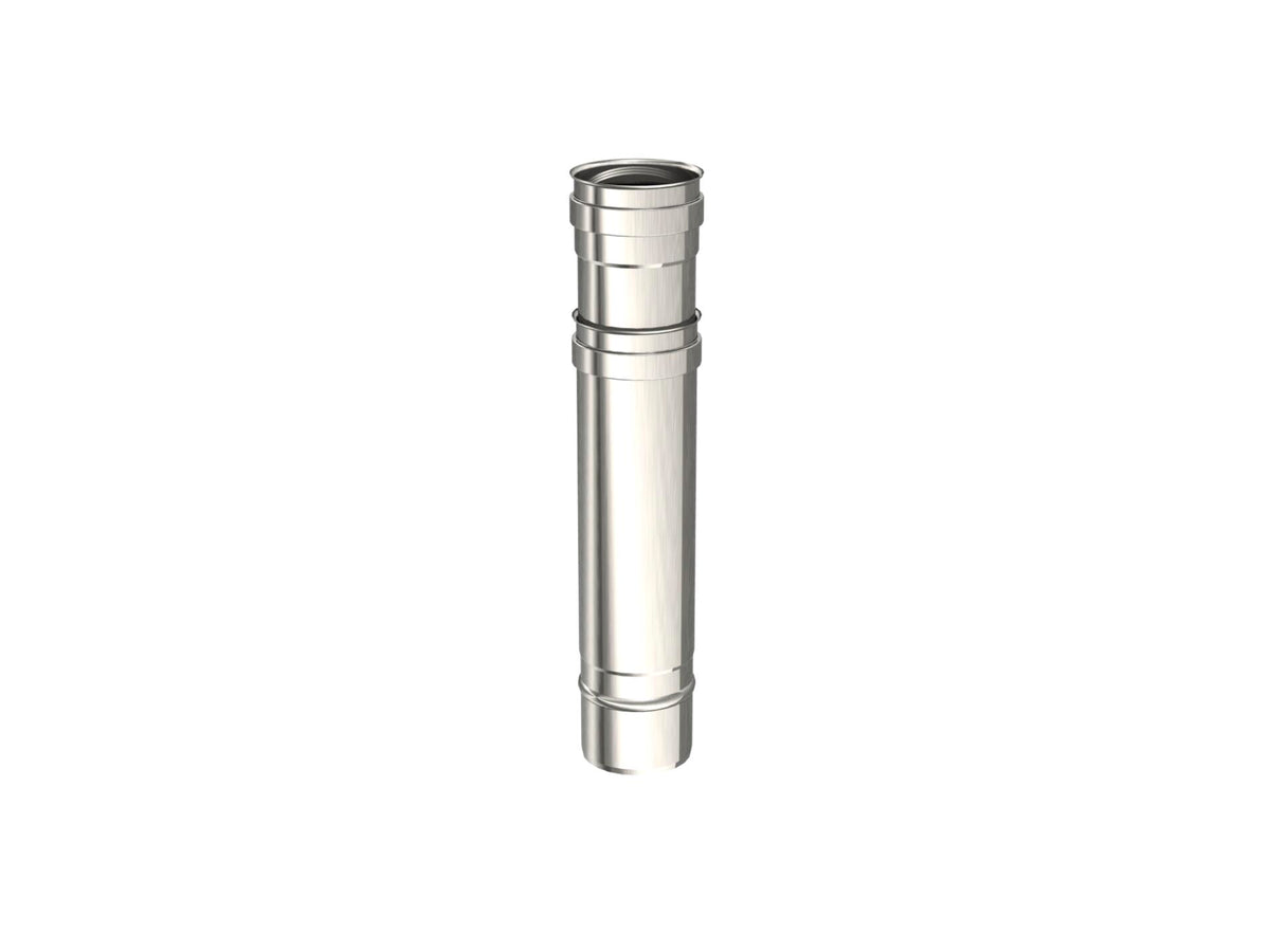 Saninstal Regelbare buis voor pelletkachel inox 316 80mm 35-55 cm