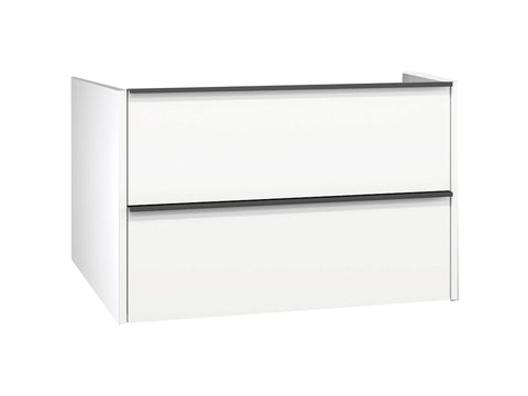 Lafiness Reims wastafelkast 80cm 2 lades wit