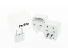 Profile Reisstekker set 3-delig wit