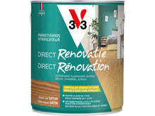 V33 Renovatie partketvernis zijdeglans 2,5l midden eik