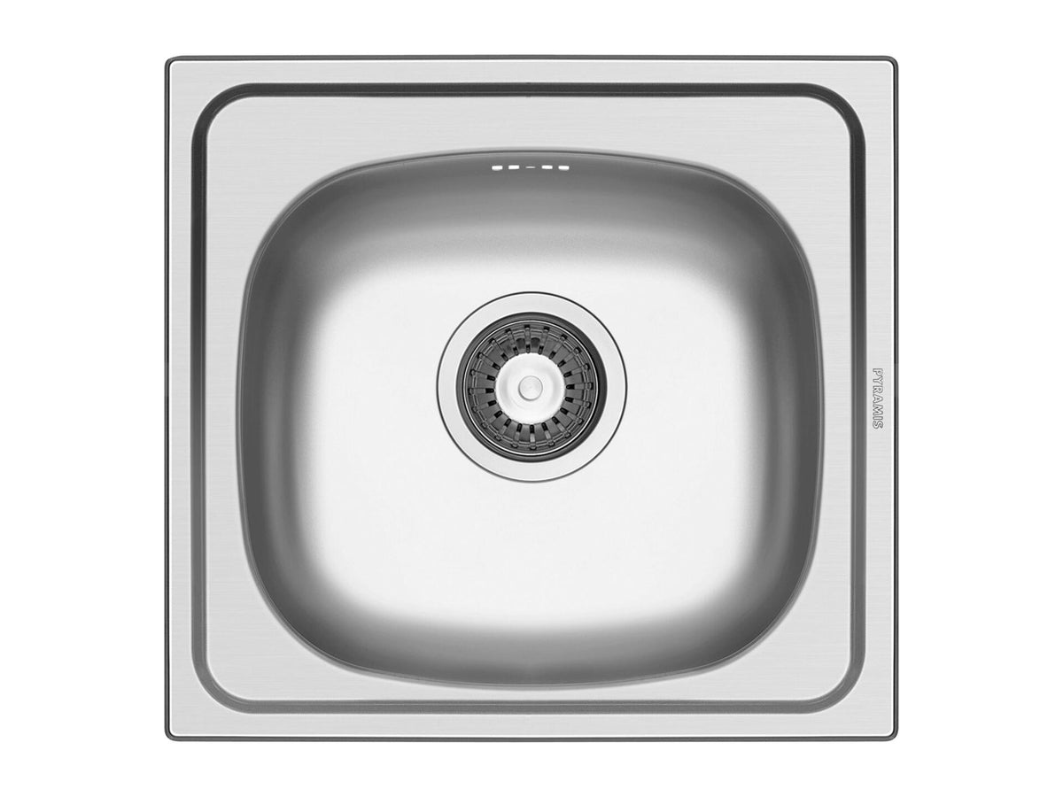 Rivera spoelbak 46x43 cm inox