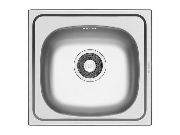 Rivera spoelbak 46x43 cm inox