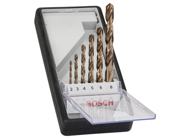 Bosch Professional Robust Line metaalborenset HSS-Co 2-8 mm 6-delig