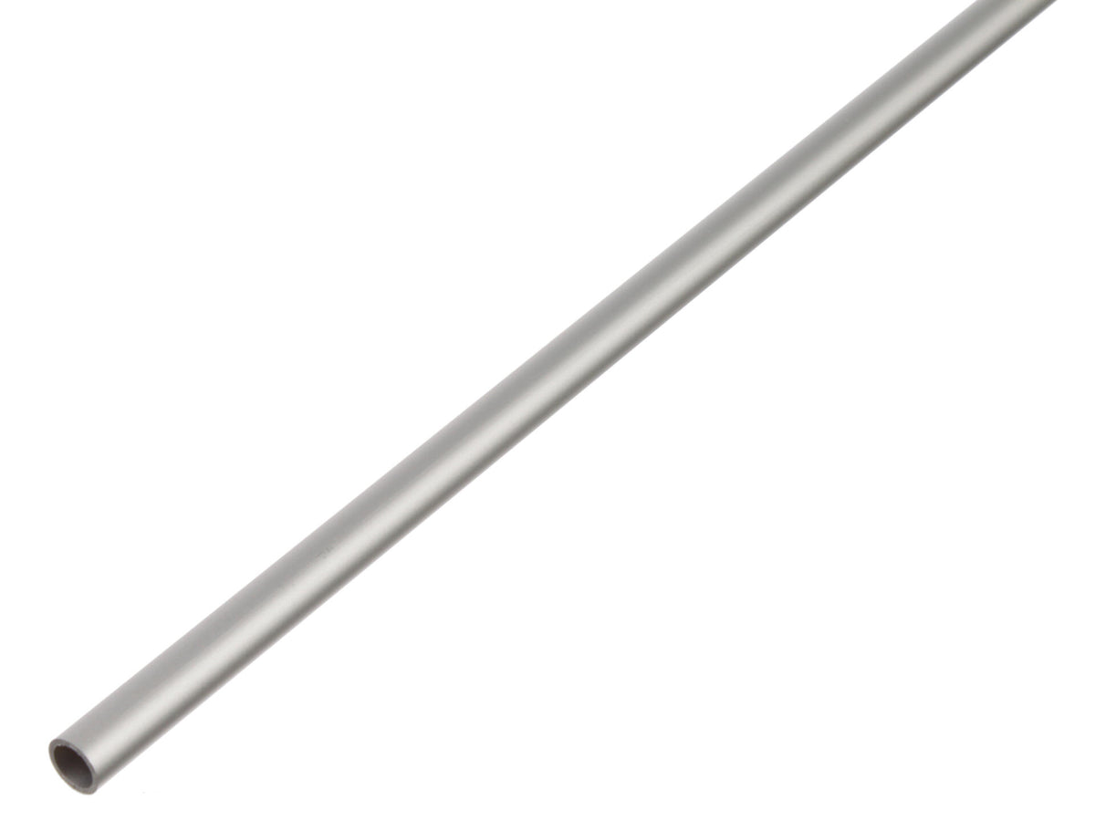 Ronde buis 18x1 mm 100cm geanodiseerd aluminium zilver