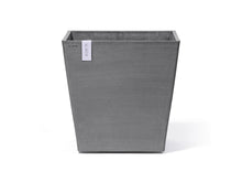 Ecopots Rotterdam Wheels pot à fleurs roulettes 50x50 cm gris