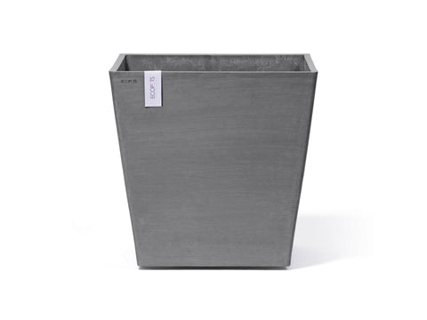 Ecopots Rotterdam Wheels bloempot met wielen 50x50 cm grijs, kunststof & plastic bloempotten — SKU COLOS-987911, EAN 5413724326076