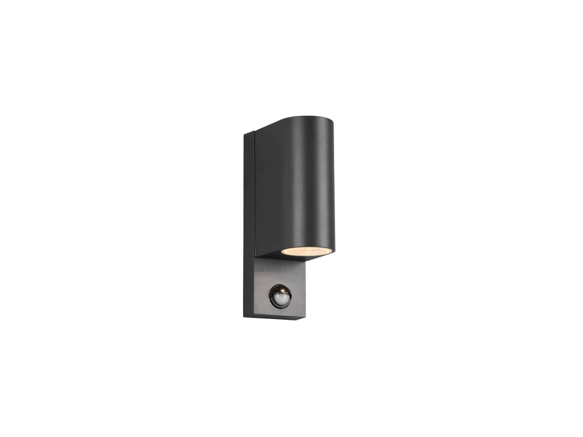 Trio Roya wandlamp GU10 max. 2x17,5 W met bewegingssensor antraciet