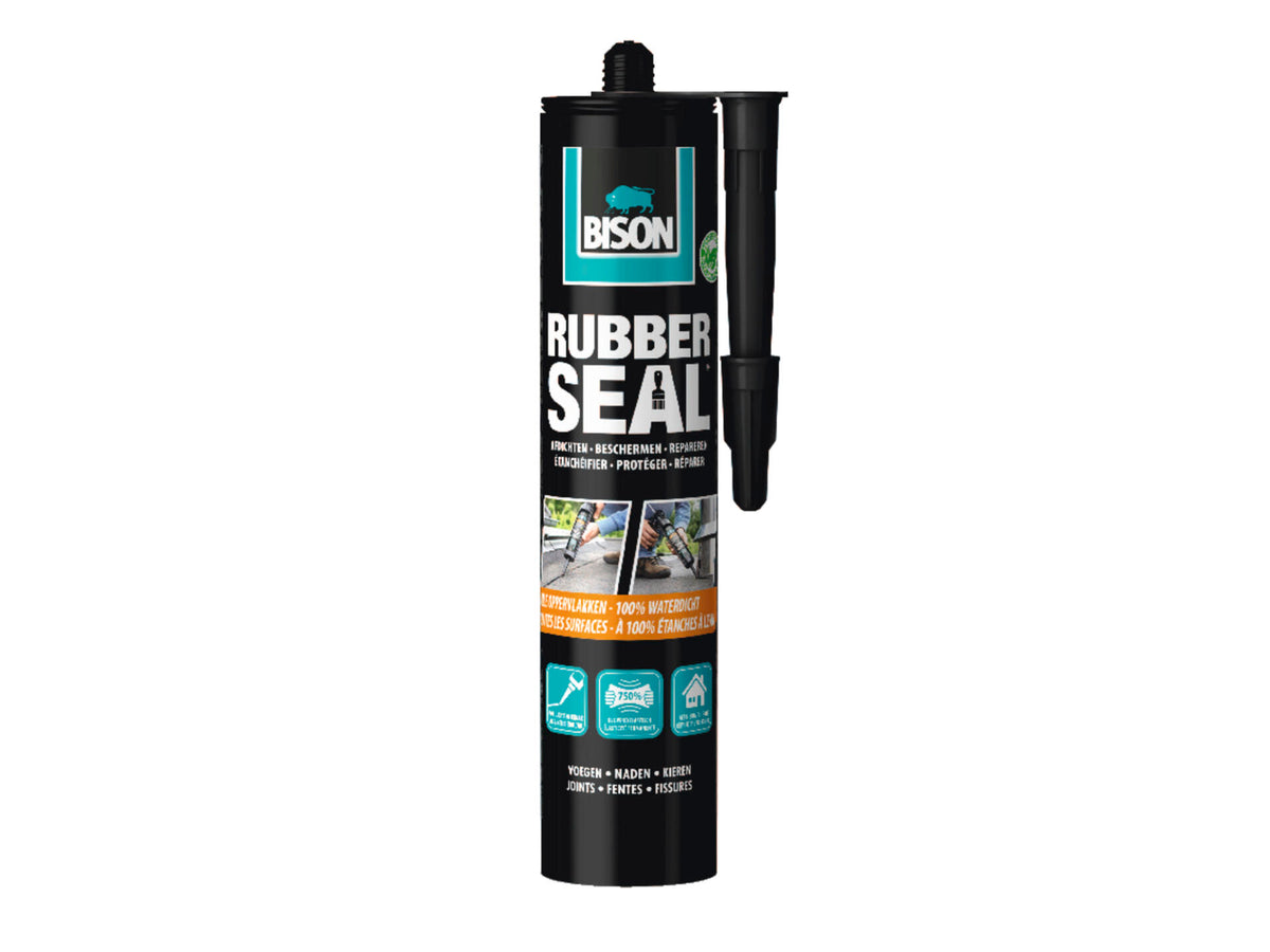 Bison Rubber Seal voegkit 310g zwart