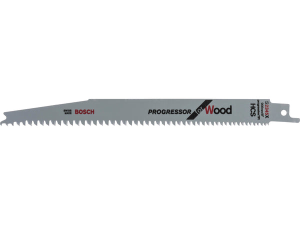 Bosch Professional S 2345 X Progressor for Wood lame de scie sabre HCS 200mm bois 5 pièces