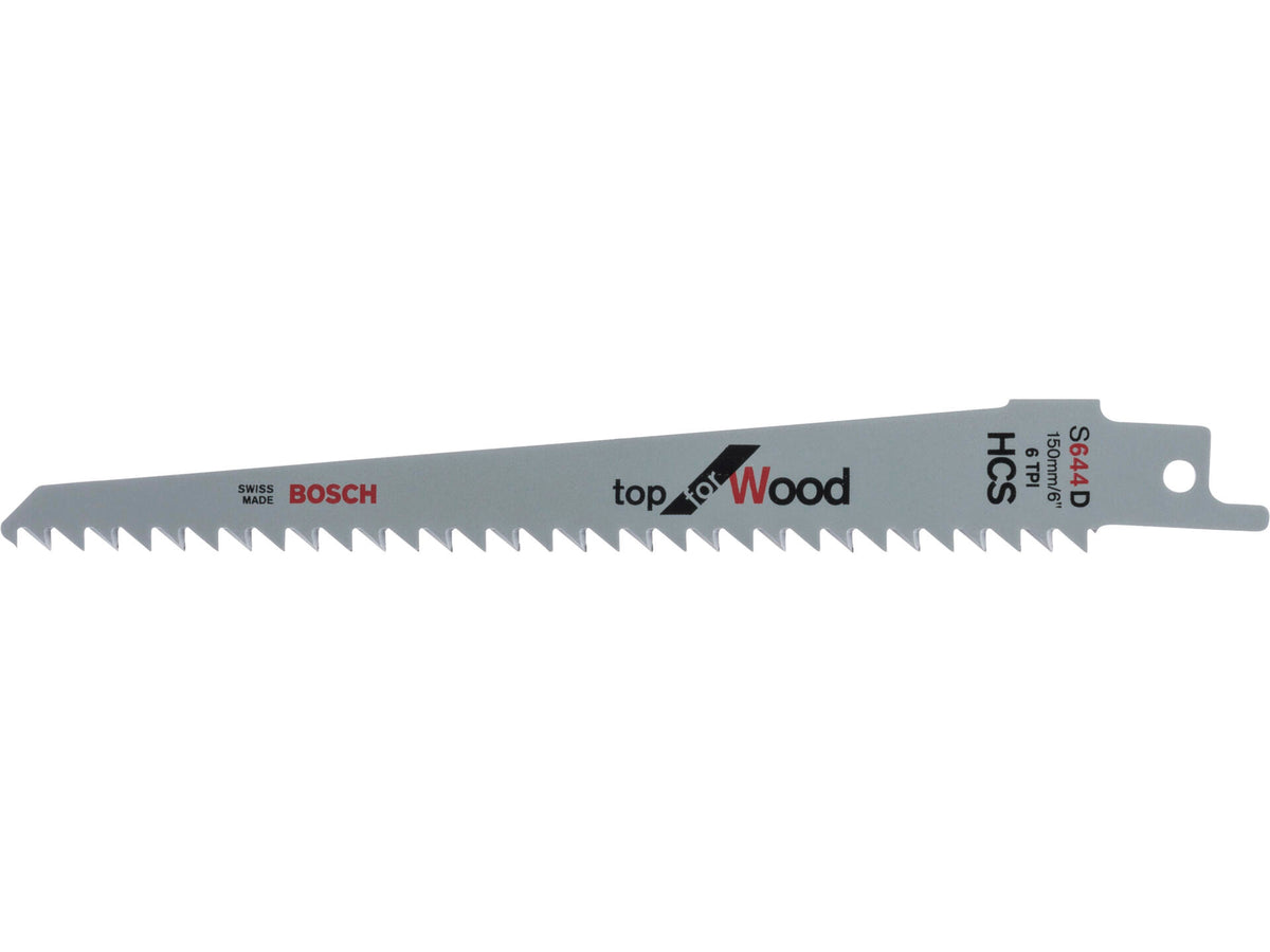 Bosch Professional S 644 D Top for Wood reciprozaagblad HCS 150mm hout 5 stuks