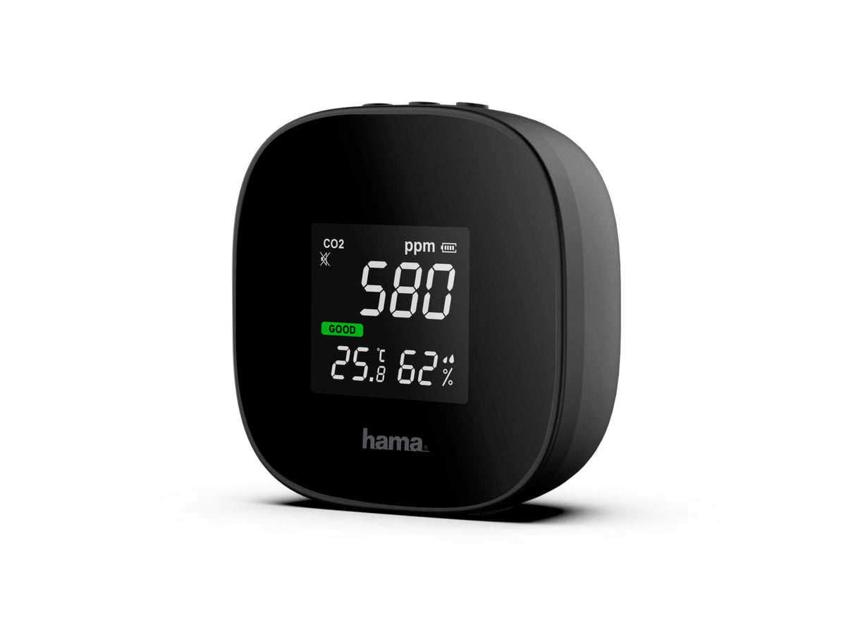 Safe luchtkwaliteitsmeter met CO2 sensor, thermometers & weerstations — SKU COLOS-967784, EAN 4047443459053