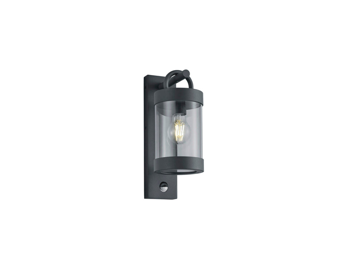Trio Sambesi wandlamp E27 max. 28W met bewegingssensor antraciet