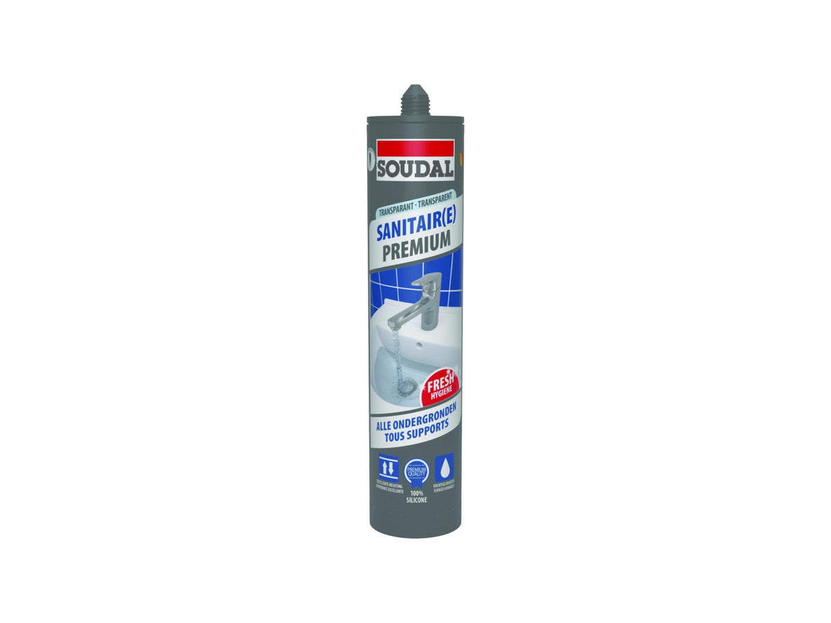 Soudal Sanitair Premium siliconenkit 290ml transparant