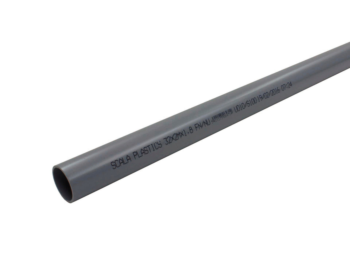 Scala Sanitaire buis FN 32mm 1m 1,8mm grijs