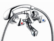 Lafiness Saturno robinet baignoire et douche + douchette