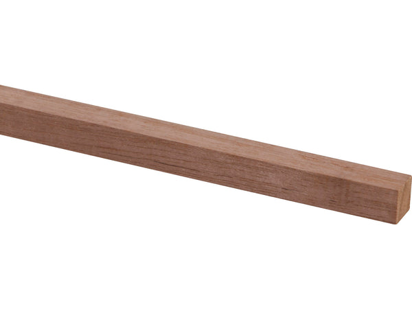 Schaaflat hardhout 12x12 mm 210cm rood