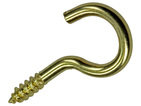 Mack Schroefhaken 20x3,5 mm messing 3 stuks