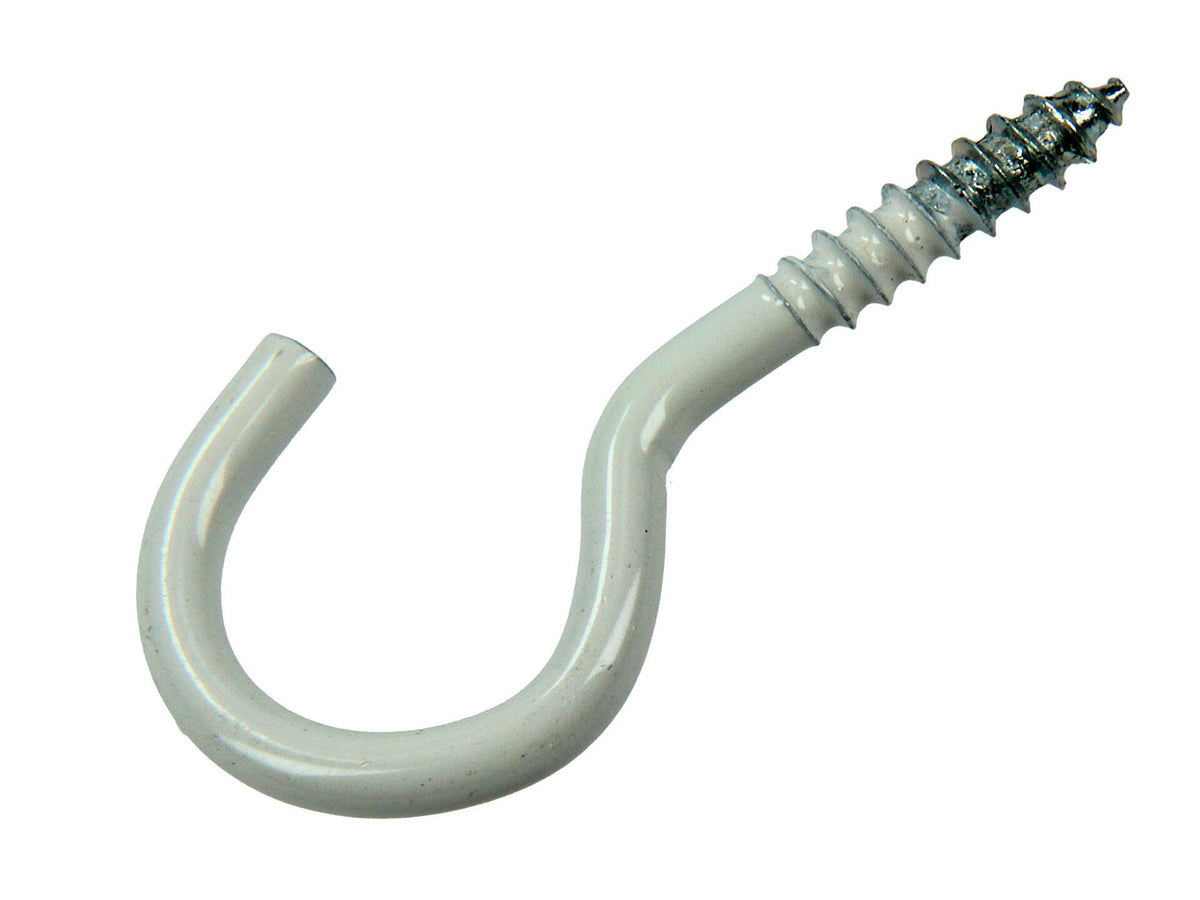 Mack Schroefhaken 30x4 mm wit verzinkt 4 stuks