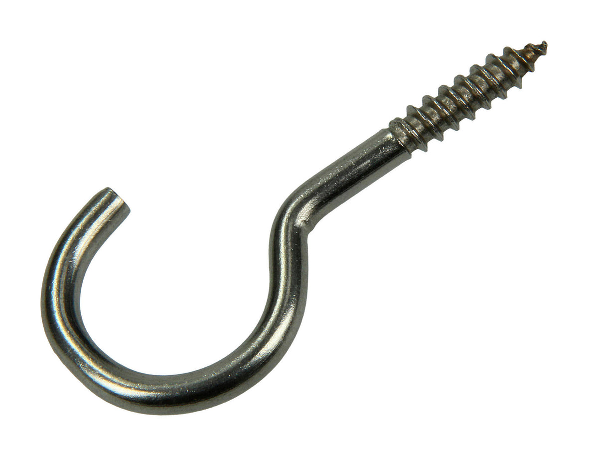 Mack Schroefhaken 40x5 mm inox 2 stuks