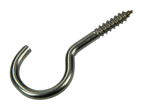 Mack Schroefhaken 40x5 mm inox 2 stuks