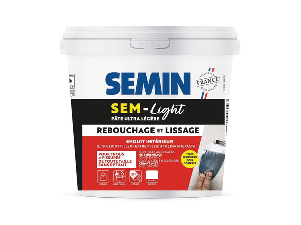 Semin Sem-Light enduit de rebouchage 5l