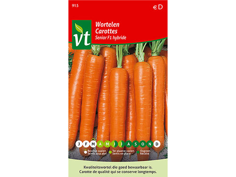 VT Senior F1 Hybride wortelen, groentenzaden — SKU COLOS-905410, EAN 5411266989155
