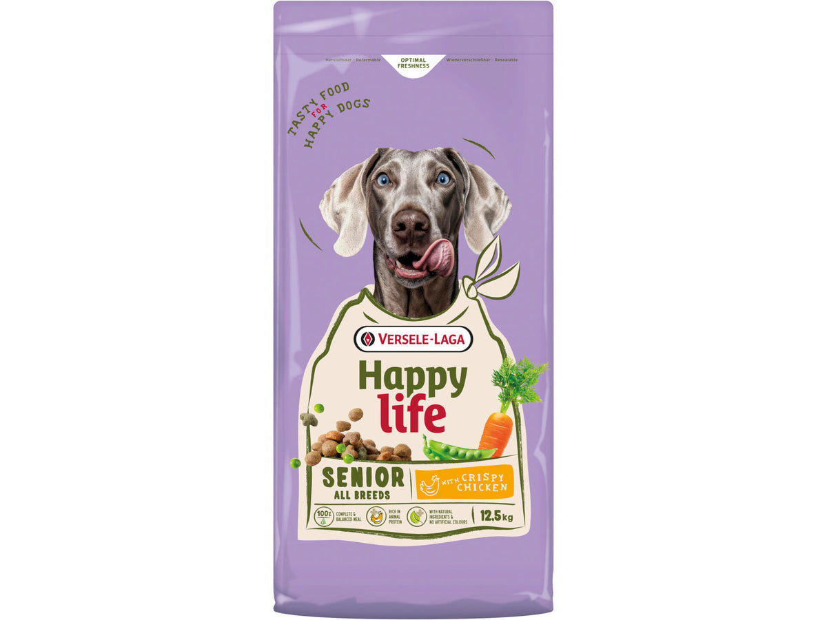 Happy Life Senior hondenvoer kip 12,5kg