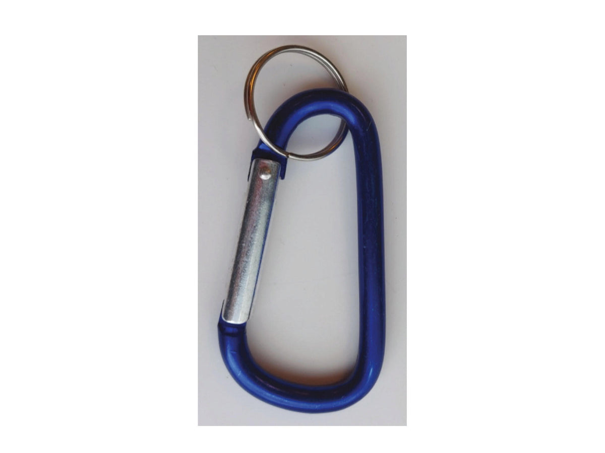 Sleutelclip blauw