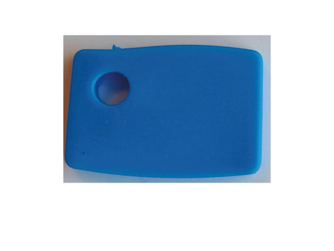 Sleutelhoes vierkant blauw