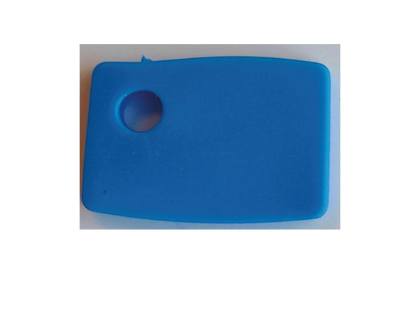 Sleutelhoes vierkant blauw