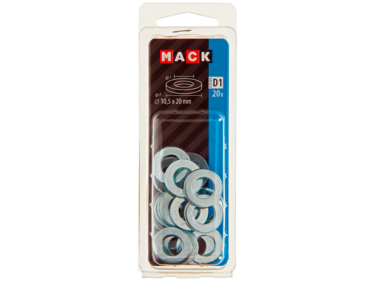 Mack Sluitringen 10,5x20 mm verzinkt 20 stuks