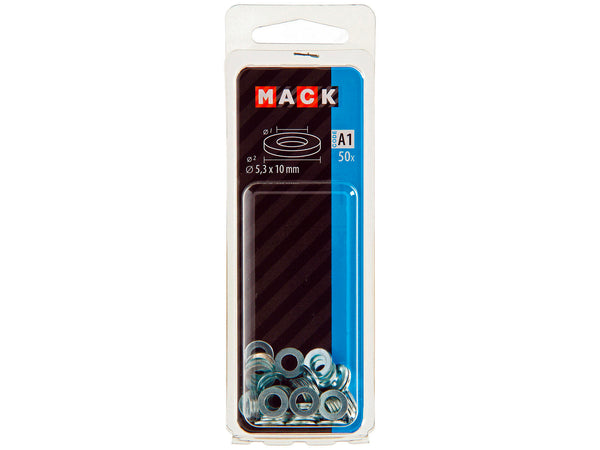 Mack Sluitringen 5,3x10 mm verzinkt 50 stuks