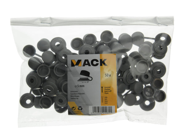 Mack Capuchons d'étanchéité 5mm gris 50 pièces