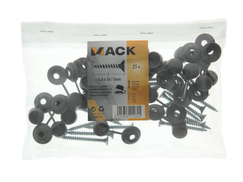 Mack Sluitschelpen met schroef PZ2 5mm 25 stuks