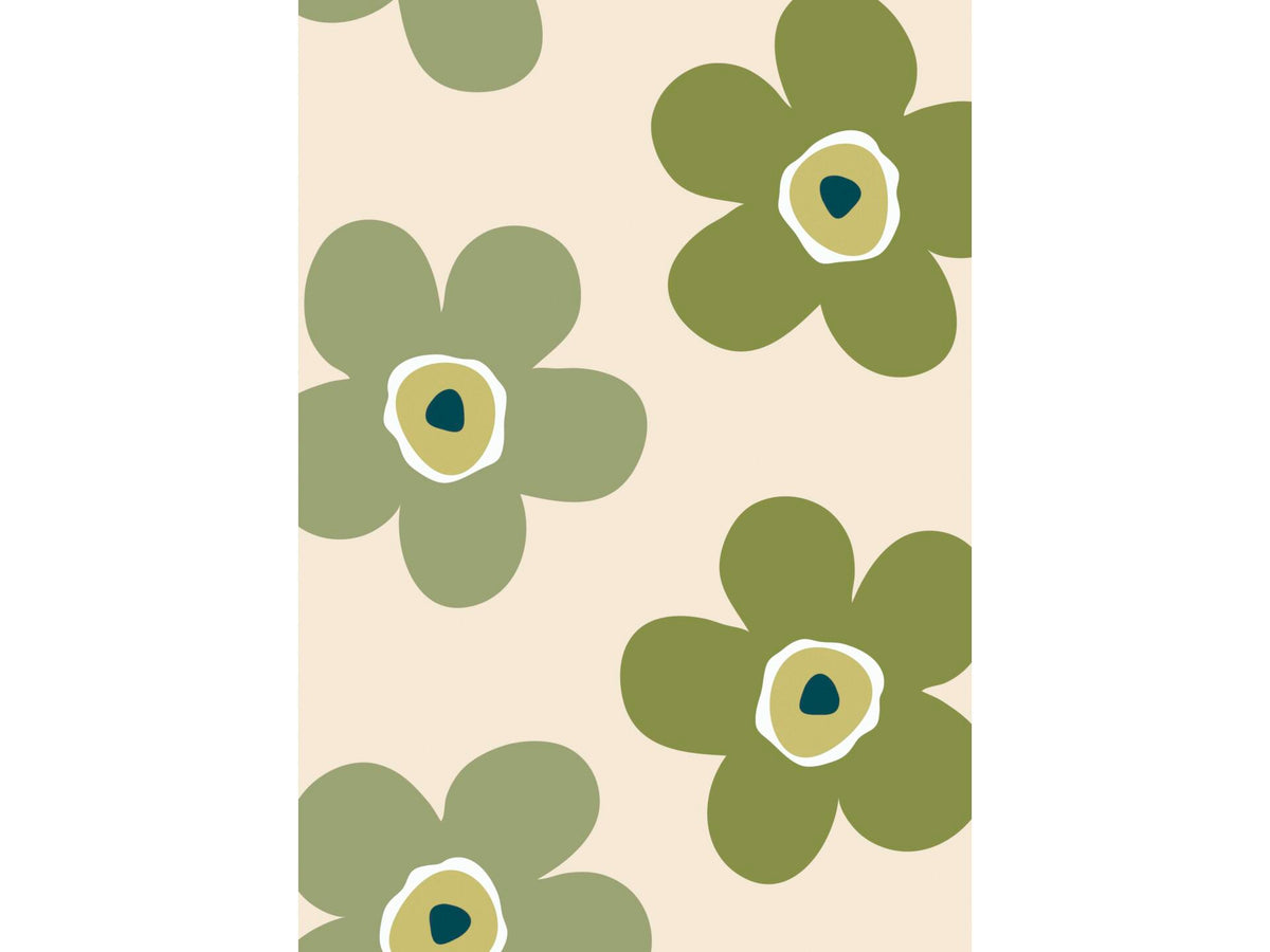 Lola Small Flower moss tafellaken 140cm per lopende meter
