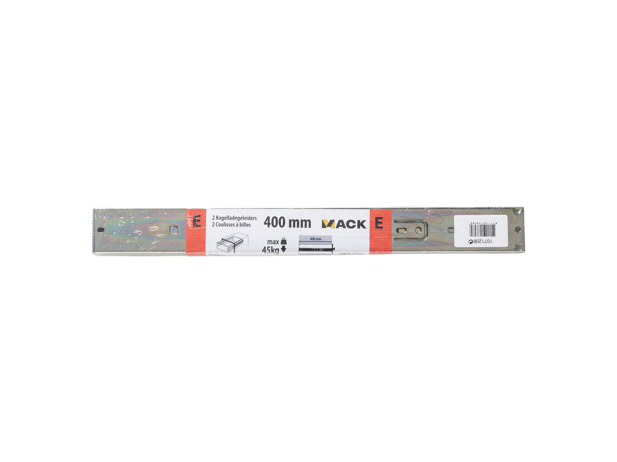 Mack Soft Close ladegeleider uittrekbaar 40cm 2 stuks