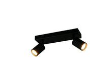 Trio Soka barre de spots GU10 2x5 W noir