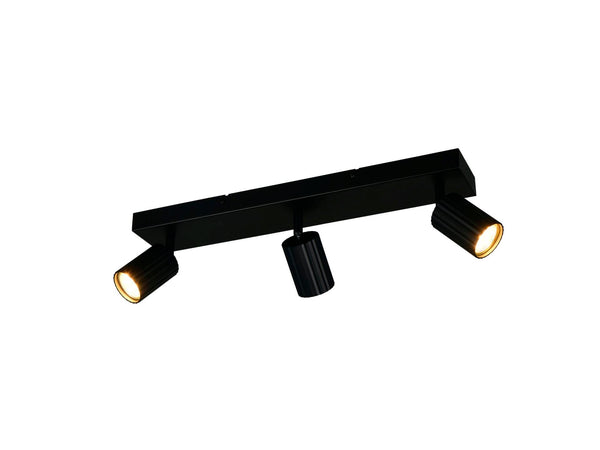 Trio Soka barre de spots GU10 3x5 W noir