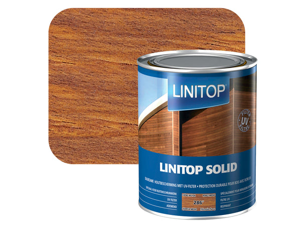 Linitop Solid beits 1l midden eik #286