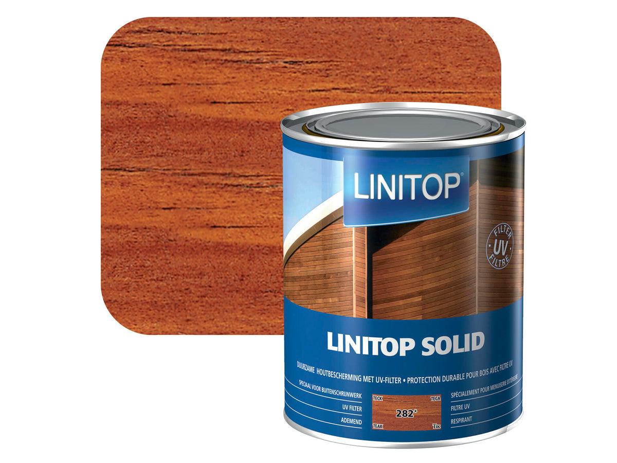 Linitop Solid beits 1l teak #282